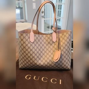Gucci Pink Reversible Tote Medium